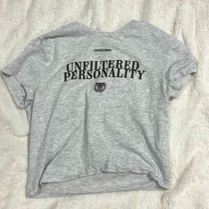 Unfiltered personality crop top size small